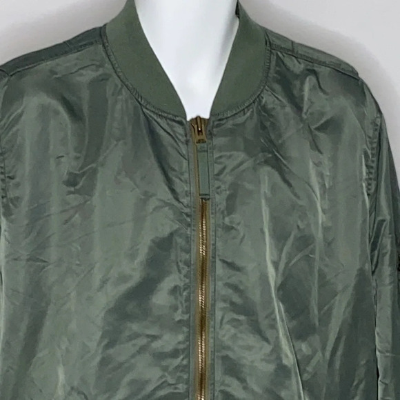 Vince Elongated Aviator Bomber Jacket in Artichoke - Size Large - Picture 3 of 10